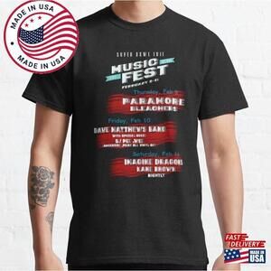 Super Bowl Music Fest Line Up Classic T-Shirt Unisex